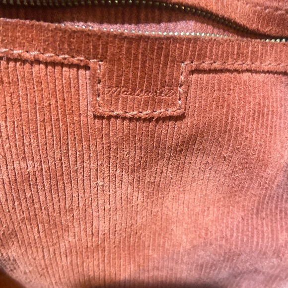 Madewell Transport tote “corduroy” suede burnt orange - Picture 2 of 16